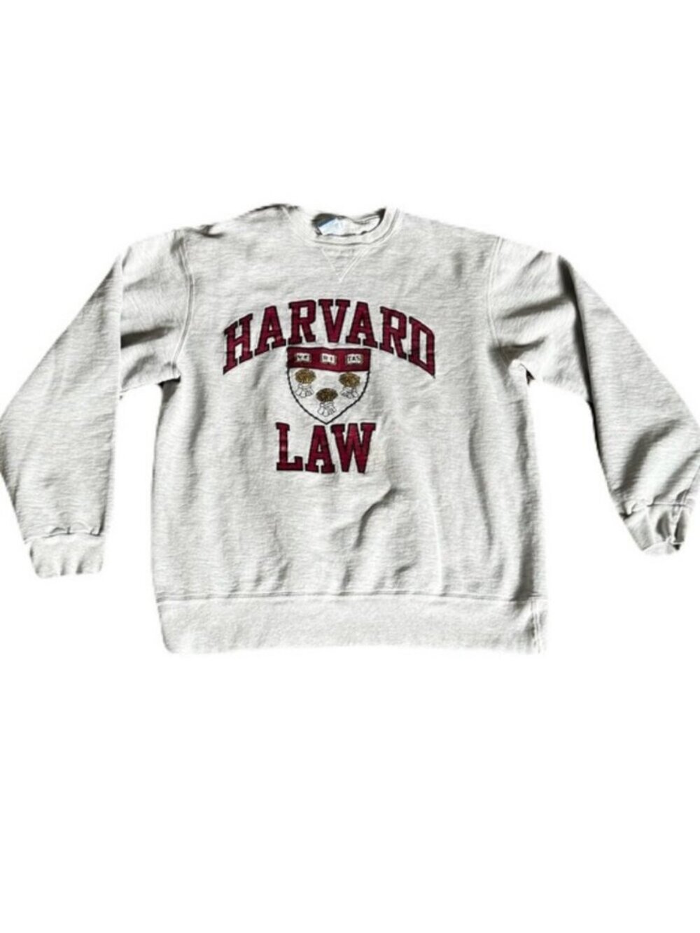 Vintage Champion Harvard Law University Sweatshirt Grey Made in USA XXL